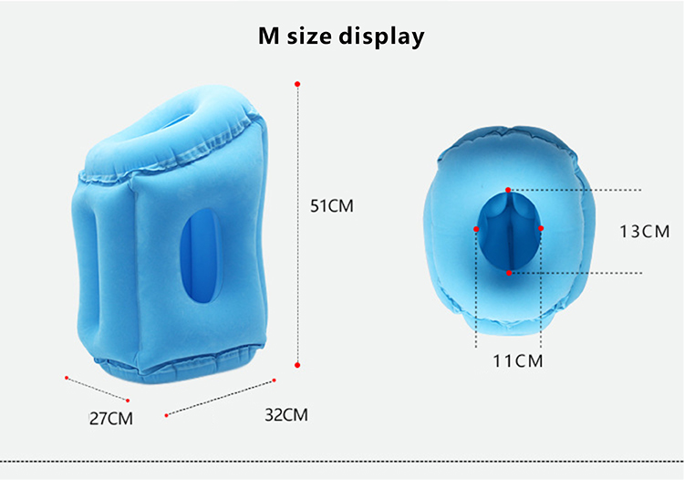 Inflatable travel flocking sleeping pillow DFT-309 (13).JPG