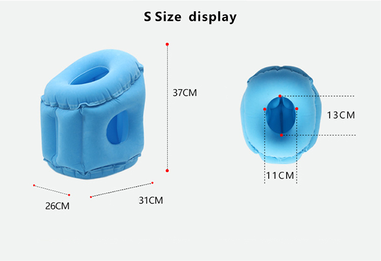 Inflatable travel flocking sleeping pillow DFT-309 (14).JPG