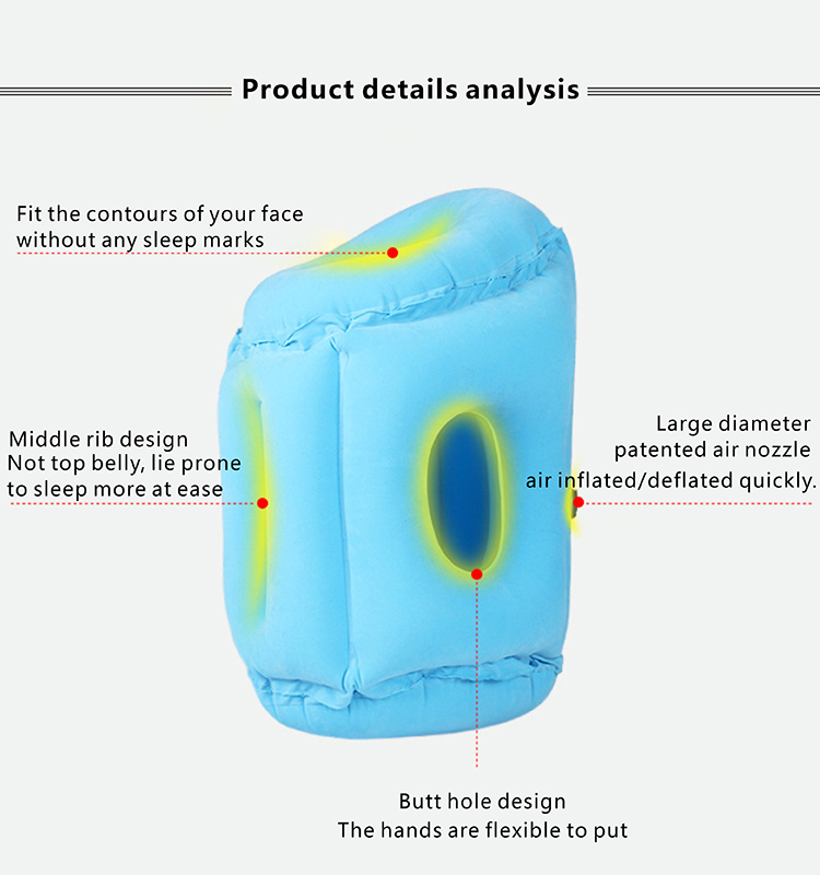 Inflatable travel flocking sleeping pillow DFT-309 (10).JPG