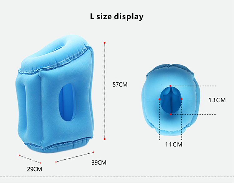 Inflatable travel flocking sleeping pillow DFT-309 (12).JPG